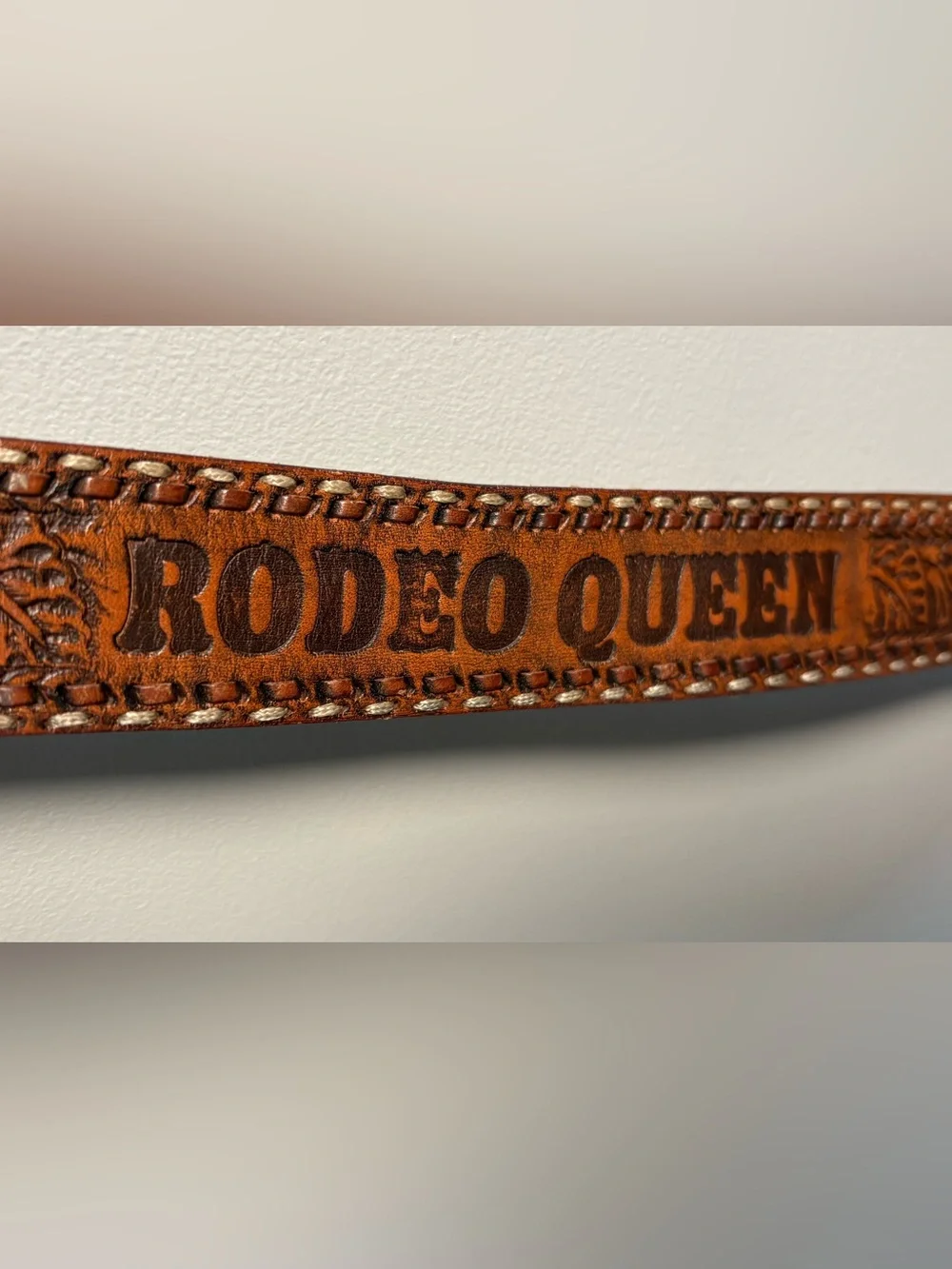 Vintage Fossil Rodeo Queen Leather Belt